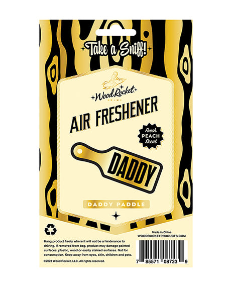 Wood Rocket Daddy Paddle Air Freshener - Peach by Wood Rocket