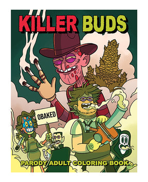 Wood Rocket Killer Buds Adult Coloring Book by Wood Rocket