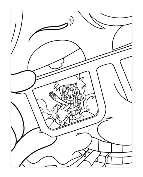 Wood Rocket Killer Buds Adult Coloring Book - 24 Pages