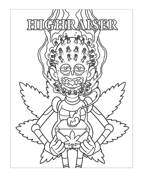 Wood Rocket Killer Buds Adult Coloring Book by Wood Rocket