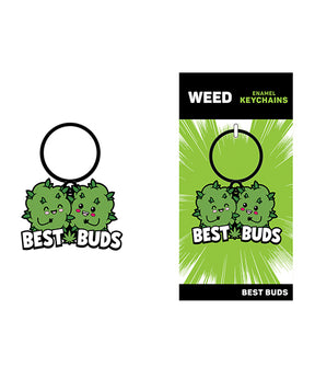 Wood Rocket Weed Best Buds Keychain - Green by Wood Rocket