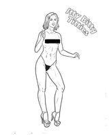 Wood Rocket Boobs Adult Coloring Book by Wood Rocket