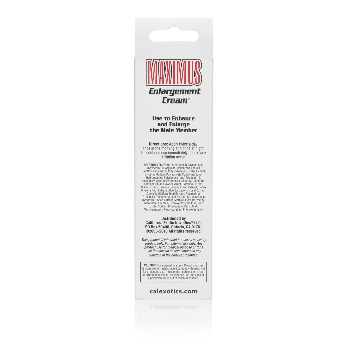 Maximus Enlargement Cream - Packaged by CalExotics