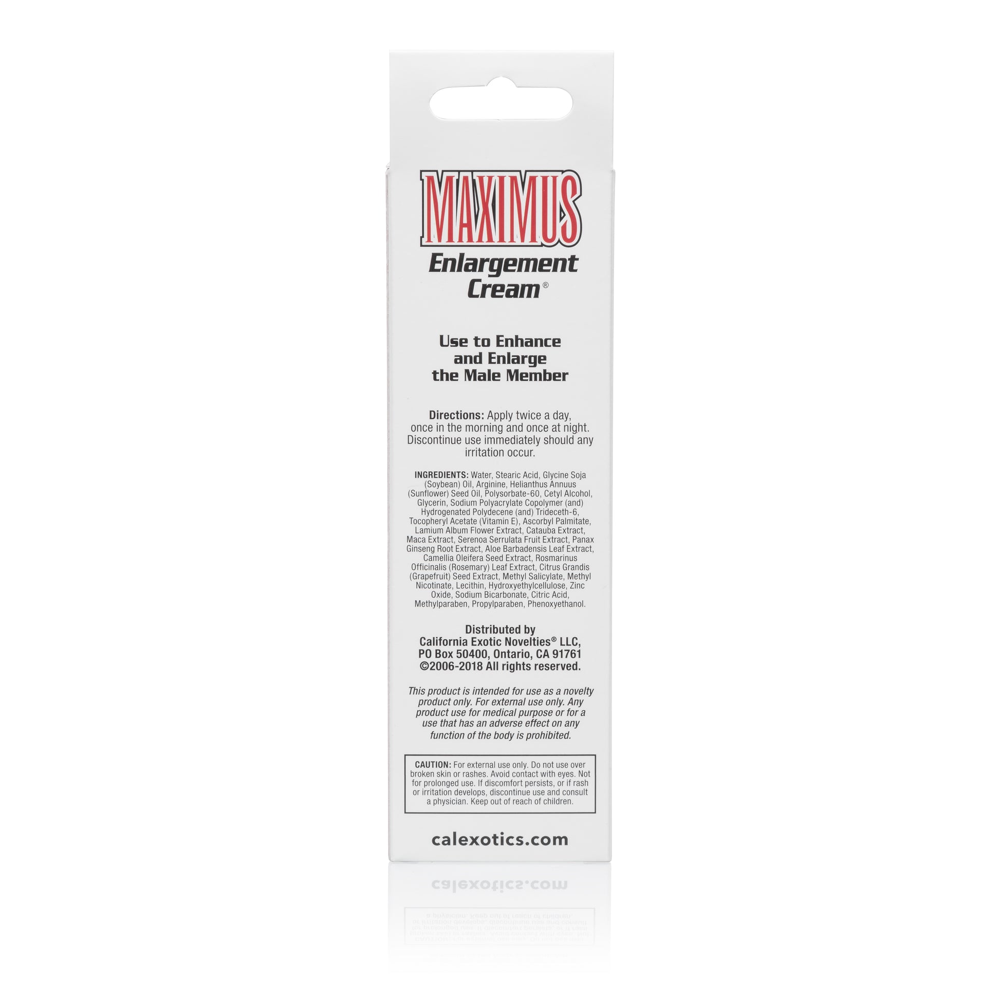 Maximus Enlargement Cream - Packaged by CalExotics