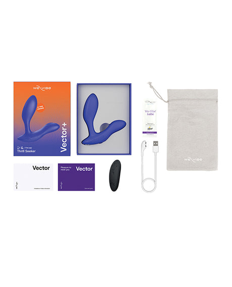 We‑Vibe Vector+ Adjustable Prostate Massager, Royal Blue