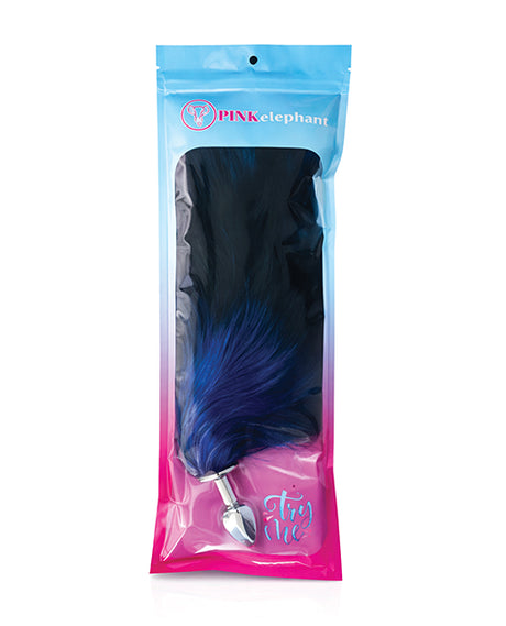 Pinkelephant Fox Tail Medium Butt Plug - Blue
