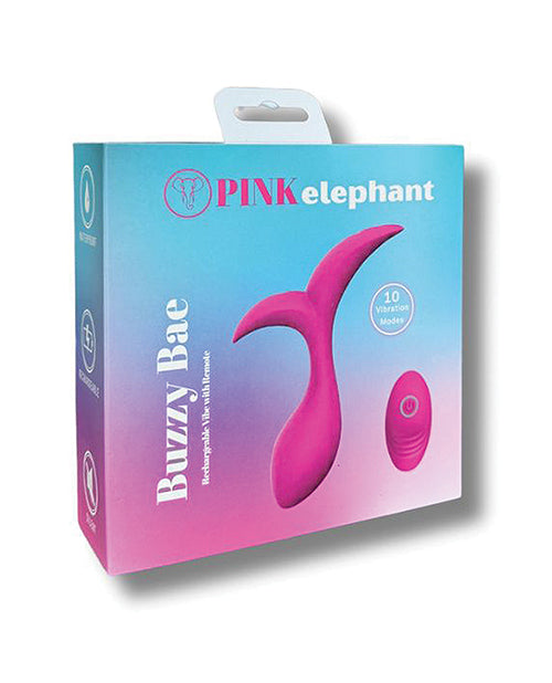 Pinkelephant Buzzy Bae Rechargeable Anal Vibe with Remote — Pink