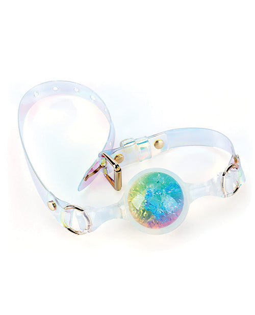 Luxe Prism Large Ball Gag - Rainbow by Pinkelephant