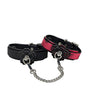 Heat Tease Flower Cuffs - Black/Pink by Pinkelephant