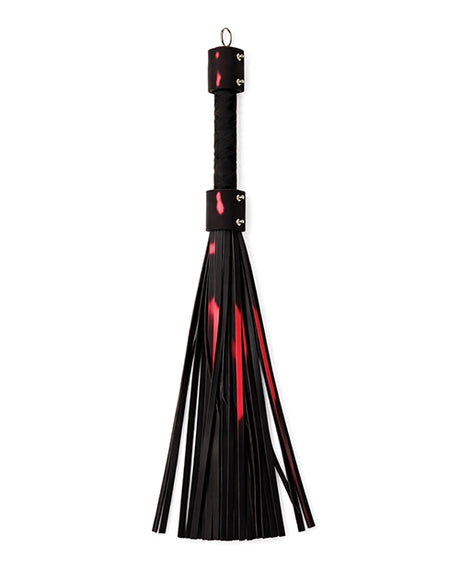 Heat Tease Flogger - Black/Pink by Pinkelephant