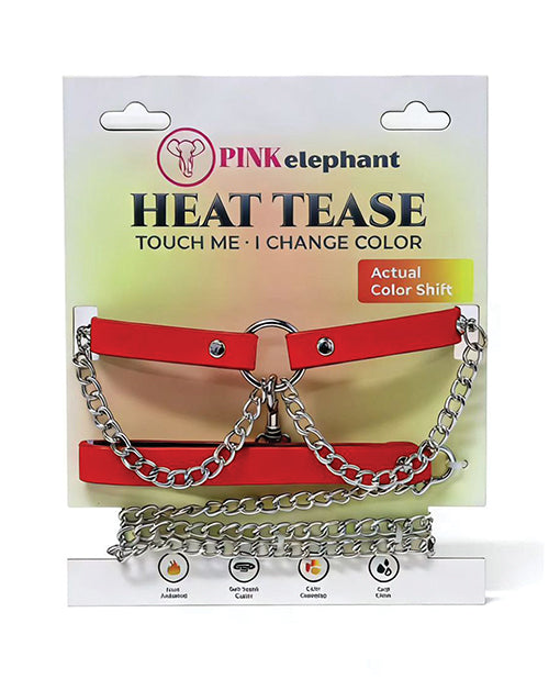 Heat Tease Collar - Red//Yellow by Pinkelephant