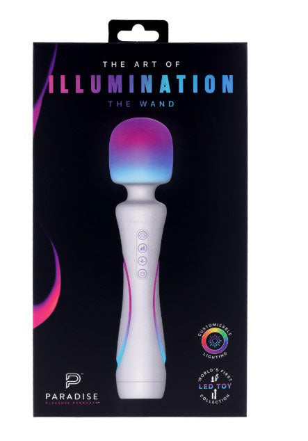 Illumination The Wand — Rechargeable Wand Vibrator with RGB Lighting - PM-P00542