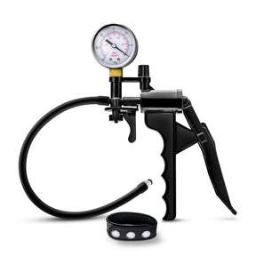 "Performance - Gauge Pump Pistol With Silicone  Tubing & Silicone Cock Strap - Black BL-09101"