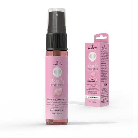 Sensuva Deeply Love You Throat Relaxing Spray, 1 fl. oz., Cotton Candy - SEN-VL501-ML