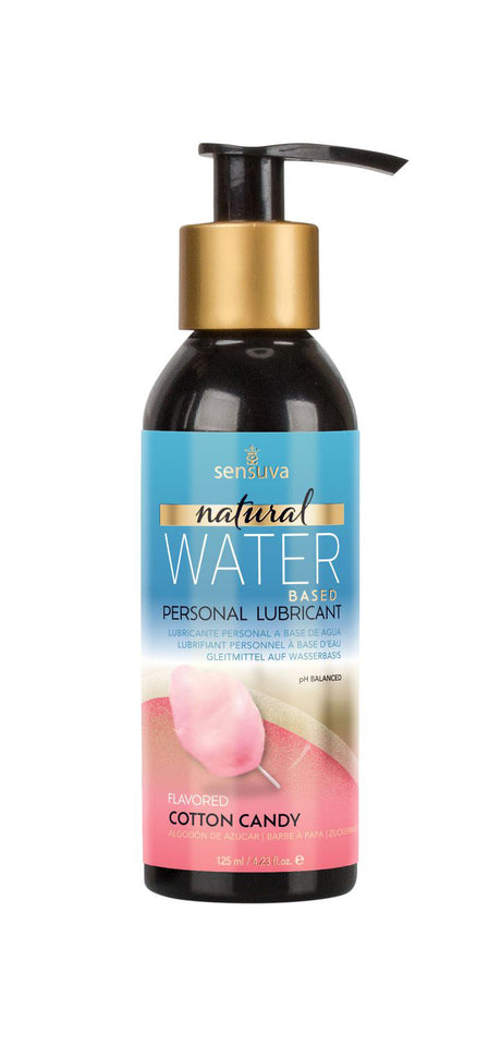Sensuva Natural Water-Based Personal Lubricant, Cotton Candy (4.23 fl oz) - SEN-VL692