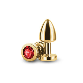 nsnovelties Rear Assets Petite Anal Plug — Gold/Red - NSN-0966-11