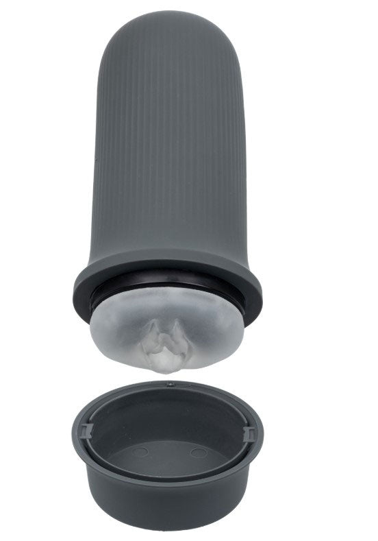 CalExotics Milk Master Grip-N-Stroke Masturbator, Grey - SE5550053