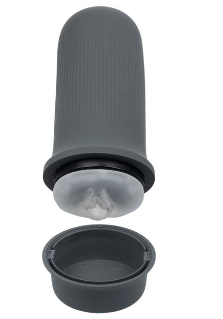 CalExotics Milk Master Grip-N-Stroke Masturbator, Grey - SE5550053