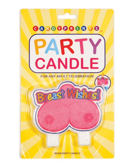 Little Genie Breast Wishes Boobie Party Candle Set, approx. 3.5 x 3 x .5 - LG-CP849