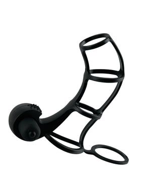 Pipedream Fantasy X-Tensions Deluxe Silicone Power Cage — Black - PD4142-23