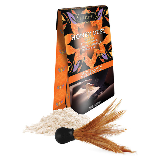 Kama Sutra Honey Dust Tropical Mango Kissable Body Powder, 1 oz - KS13015