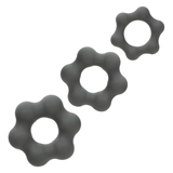 CalExotics Alpha Liquid Silicone 3-Ring Endurance Set — Grey, 1 in - SE1492632
