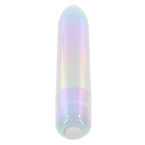 Evolved Novelties Easy Does It Lipstick Bullet Vibrator — Pearly Iridescent, USB Rechargeable - EN-RS-4530-2