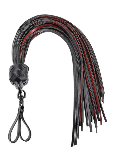 Sportsheets Saffron Finger Flogger — Black/Red - SS48022