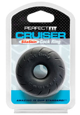 Perfect Fit Silaskin Cruiser Cock Ring - Black - PF-CR15B