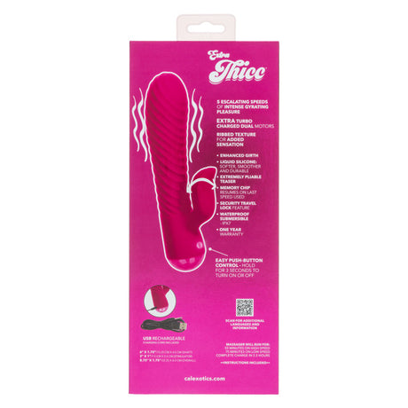 CalExotics Extra Thicc Chubby Gyrating Tickler, Pink — 8.75 in - SE0650753