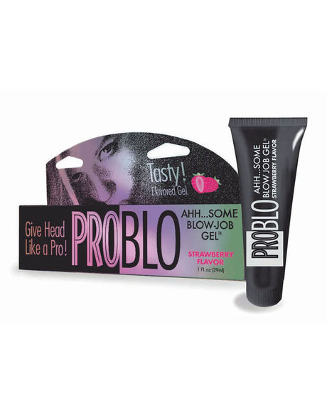Problo Arousing Blow-Job Gel - Strawberry - 1.5 Fl. Oz.