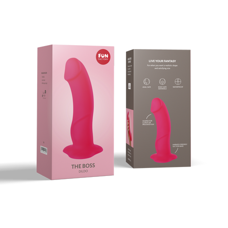 Fun Factory The Boss Realistic Dildo — Pronounced Head & Extra-Thin Base - FN409PK