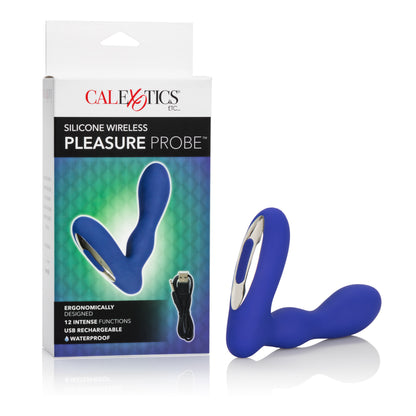 Silicone Wireless Pleasure Probe - Blue Blue by CalExotics