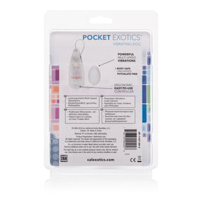 CalExotics Pocket Exotics Vibrating Ivory Egg — Compact Vibrator - SE1107092