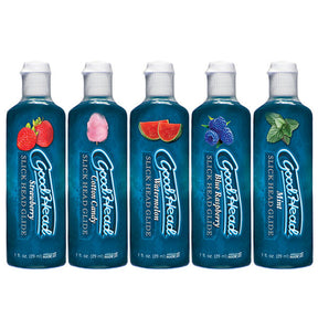 Doc Johnson GoodHead Slick Head Glide Flavored Lubes — 5 Pack (1 fl oz) - DJ1360-14-BX