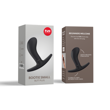 Fun Factory Bootie Anal Plug — Curved Design, Flexible Base - FN330BK