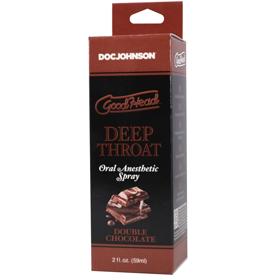 GoodHead by Doc Johnson Deep Throat Spray — Double Chocolate, 2 fl oz - DJ1366-06-BX