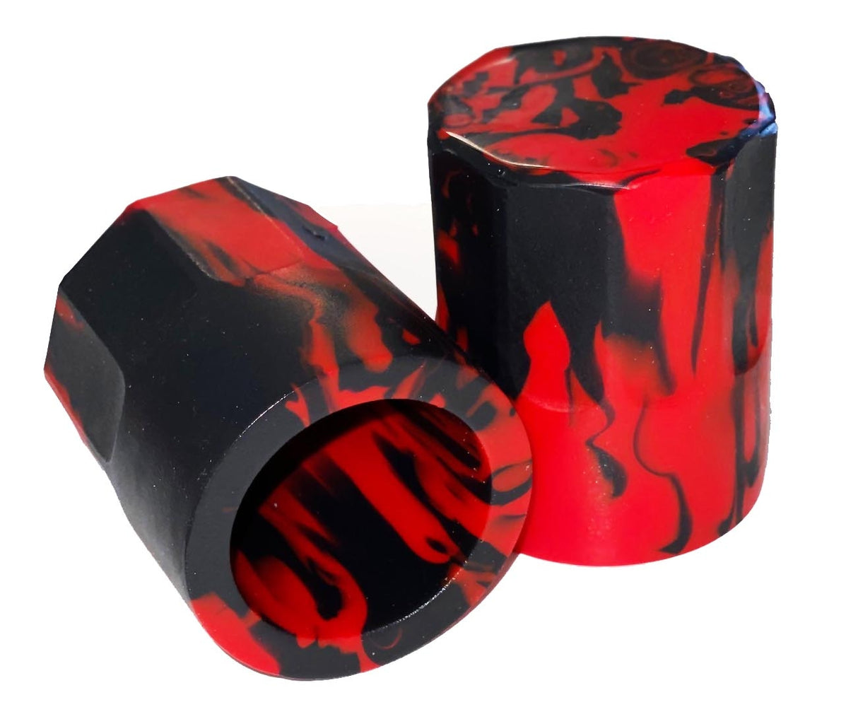 Oxballs Hognips-2 Nipsuckers, Red/Black Silicone - OX-1916-BLRD
