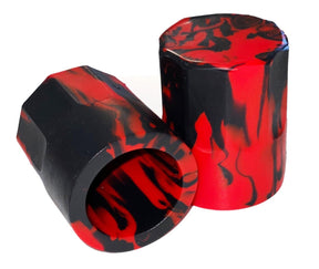 Oxballs Hognips-2 Nipsuckers, Red/Black Silicone - OX-1916-BLRD