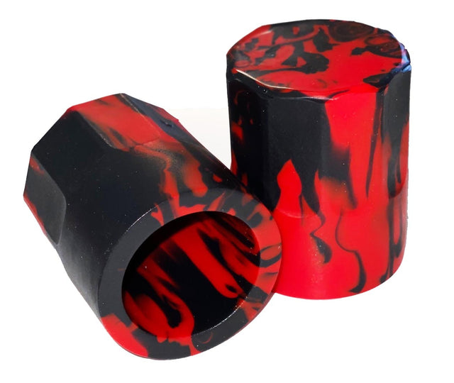 Oxballs Hognips-2 Nipsuckers, Red/Black Silicone - OX-1916-BLRD