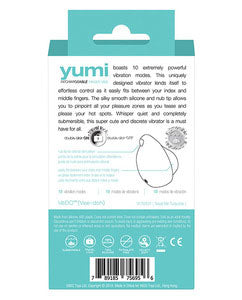Yumi Rechargeable Finger Vibe - Tease Me Turquoise by VeDO