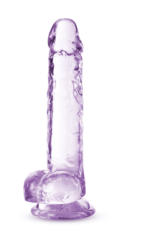 Blush Naturally Yours 7 Inch Crystalline Dildo — Amethyst - BL-51601