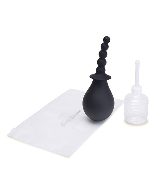 CleanScene 4 pc Soft Squeeze Beaded Anal Douche Set w/Flared Base by CleanScene