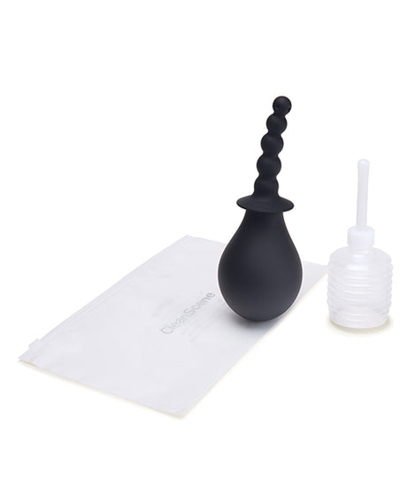 CleanScene 4 pc Soft Squeeze Beaded Anal Douche Set w/Flared Base by CleanScene