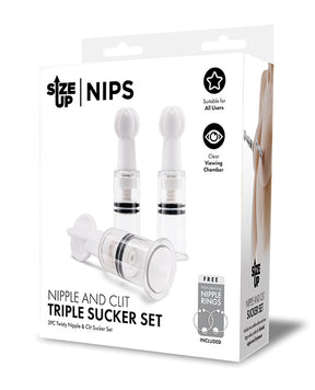 Size Up Nipple & Clit Triple Sucker Set by Size Up