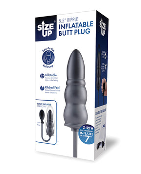 Size Up 5.5 Inch Ripple Inflatable Butt Plug by Size Up