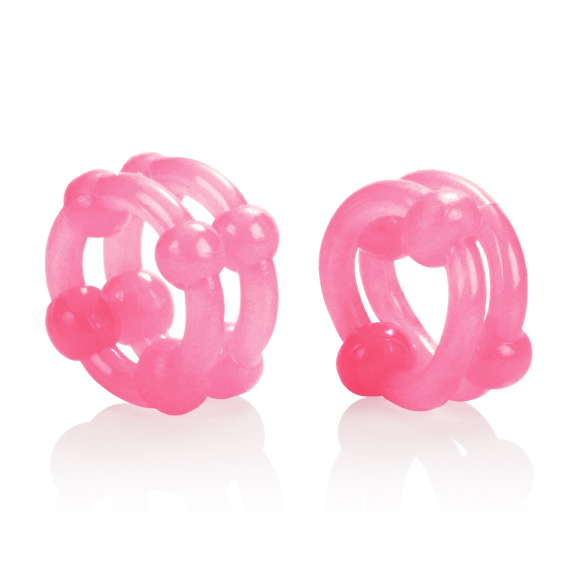 Island Rings - Double Stacker - Pink by CalExotics