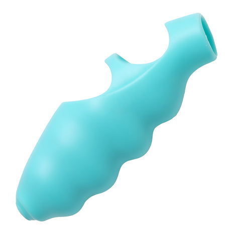 XR Brands Finger Bang-Her Finger Vibe — Teal, 3.5 in - FR-AE620