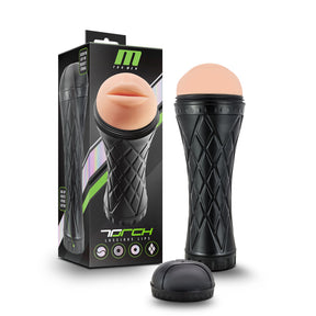 Blush M for Men Torch Luscious Lips Masturbator 8.5 Inch, Vanilla - BL-120010