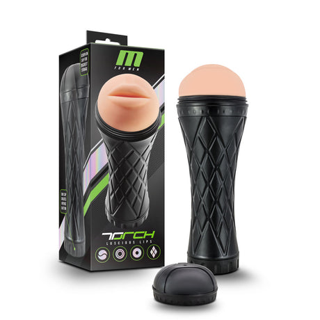 Blush M for Men Torch Luscious Lips Masturbator 8.5 Inch, Vanilla - BL-120010